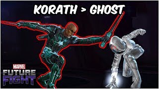 Korath The Pursuer EASILY Replaces Ghost Captain Marvel Update  Marvel Future Fight [upl. by Emmye618]