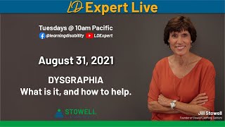 Dysgraphia What it is and how to help  Jill Stowell [upl. by Maressa47]