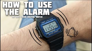 How to use the alarm on any Casio watch [upl. by Kelly]