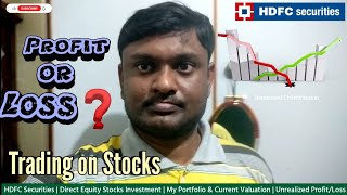 HDFC Securities Direct Equity Investment  My Portfolio amp Current Valuation  Unrealized ProfitLoss [upl. by Myrta]