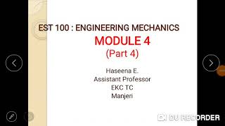 Kinematics of curvilinear translationModule 4 part 4 [upl. by Enneire]