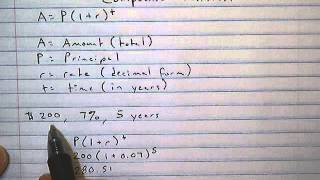 Compound Interest Compounded Annually [upl. by Seadon]