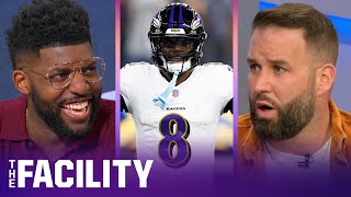 Lamar Jackson Ravens def Chargers Bad game or bad sign for the Chargers  NFL  THE FACILITY [upl. by Ettennil]