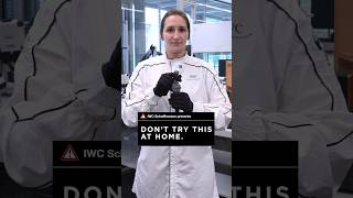 💥 IWC lab technician Marina shows how we test our watches for shock resistance 📷 IW389404 IWC [upl. by Eetnuahs218]