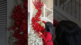 How to decorate a Cluster Viral red Christmas tree christmas navidad homedecor [upl. by Onfre]