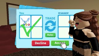 JARNAQUE UNE ARNAQUEUSE SUR ADOPTME  Elle veut mon frost Roblox [upl. by Rednasyl]