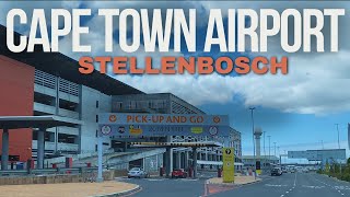 Driving from Cape Town Airport to Technopark Stellenbosch  South Africa [upl. by Noyk]