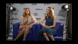 Gemma Arterton amp Saiorse Ronan  Byzantium Interview with Tribute at TIFF 2012 [upl. by Arvind]