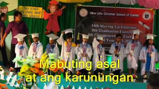 Pangako Kindergarten Graduation Song with lyrics [upl. by Esinwahs]