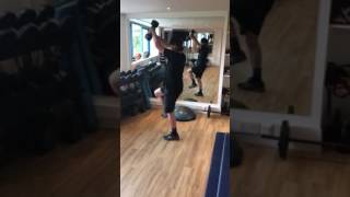 Laurie Greenland leg workout warm up [upl. by Caton]