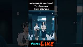 A Cleaning Worker Saved This Company From Drowning shorts [upl. by Nimzzaj]