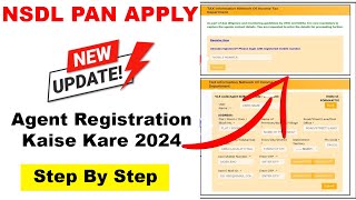 NSDL Pan Apply Agent Registration 2024  How To Register NSDL Pan Agent id 2024 [upl. by Pentheas]