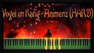 Vogel im Kafig  Attack on Titan Piano Tutorial Synthesia  Animenz [upl. by Mcmahon782]