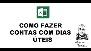 Excel  Aprenda fazer cálculo com datas  somente dias úteis [upl. by Kirima294]