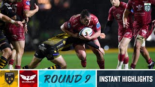 Dragons RFC v Scarlets  Instant Highlights  Round 9  URC 202324 [upl. by Nareht]