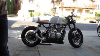 Honda CB550 Cafe Racer EngineExhaust [upl. by Welcome83]