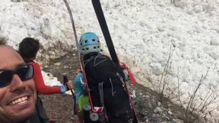 Mountaineers Capture Spectacular Avalanche in Canadas Rocky Mountains [upl. by Ainoz791]