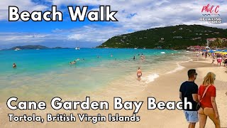 BEACH WALK Cane Garden Bay TORTOLA British Virgin Islands [upl. by Cornew598]