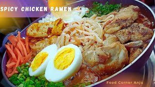 Make The Best Spicy Chicken Ramen Noodles in India At Home [upl. by Aerdnaeel]