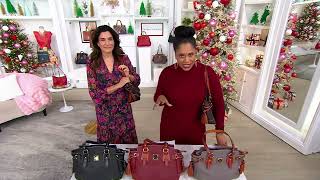 Dooney amp Bourke Pebble Leather Small Winged Shopper on QVC [upl. by Emee]