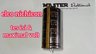 pengukuran elco nichicon 10000uf 100v [upl. by Mag693]