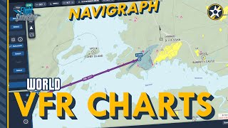 Navigraph World VFR Charts Intro  Charts 8 Update  MSFS P3d XPlane 12 [upl. by Areic]