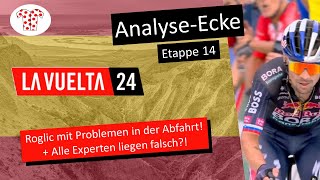 Roglic auf dem Rad von Martinez AnalyseEcke La Vuelta Spanienrundfahrt Etappe 14 [upl. by Ylrebmi]