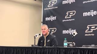 Matt Painter talks paint defense more after Purdue’s win against Yale [upl. by Kcered]