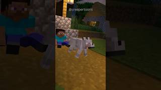 Wolf Becomes Herobrine to Save His Master  Minecraft Meme shorts [upl. by Lionello891]