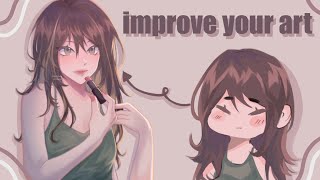 digital ART TIPS to INSTANTLY IMPROVE your art [upl. by Nekial]