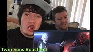 Star Wars Rebels  3x20  Twin Suns  REACTION Darth Maul Vs ObiWan Kenobi [upl. by Diarmid]