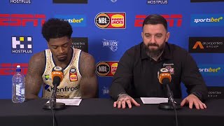 Adam Forde and Patrick Miller press conference v Brisbane Bullets  Round 2 NBL24 [upl. by Bartolome605]