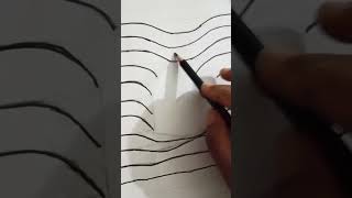 Easy 3d heart drawing 3dart 3ddrawing sketch ytshorts viralshort [upl. by Lasyrc]