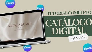 COMO FAZER CATÁLOGO DIGITAL NO CANVA GRATUITO [upl. by Aleemaj]