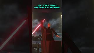 POV Dooku steals Mauls lightsaber [upl. by Aynos]