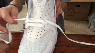 How to lace your Nike Air Huaraches [upl. by Yebot437]