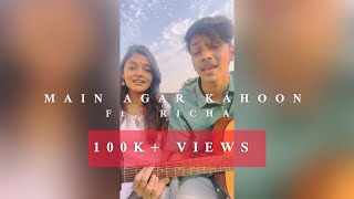 Main Agar Kahoon  Short cover by Ayush Panda ft Richa Ritambhara Das [upl. by Witkin546]