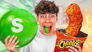 Giant SPICY vs SOUR Foods Challenge [upl. by Joanie]