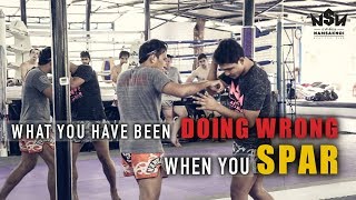 What you have been doing wrong when you spar  Namsaknoi Muay Thai [upl. by Mariano]