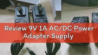 Review 9V 1A ACDC Power Adapter Supply [upl. by Gaye]