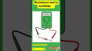 Resistance test in Multimeterresistance multimeter shorts short elctrical shorts shortfeed [upl. by Fawcett]