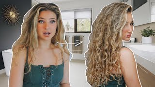 how I refresh my wavycurly hair with no heat amp no frizz [upl. by Neeluj]