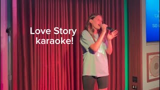 Love Story Karaoke By Quinley Ann [upl. by Conlen]