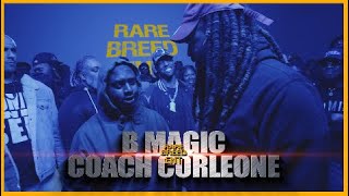 B MAGIC VS COACH CORLEONE CRAZY RAP BATTLE  RBE [upl. by Etnuahs]