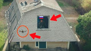 Ukrainian FPV Drone destroyed a Russian MANPADS Operator on the second floor of a private house [upl. by Dunn]