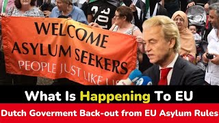 Dutch government backout from EU asylum rules [upl. by Archle]