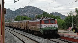 DMM NS exp Via Tpty meets TPTY SC Seven hills exp at Piler Railway station at a beautiful backdrop [upl. by Anson]