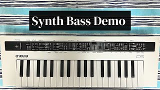 Yamaha Reface CS Synth Bass Demo [upl. by Odrahcir300]