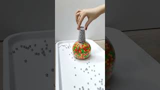 Tower of Plastic and Steel Beads Oddly Satisfying satisfying satisfyingvideo war shorts short [upl. by Danete]