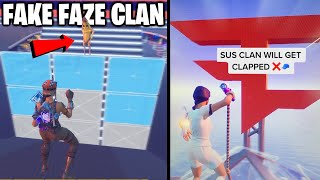 CHEATING In A TIKTOK CLAN BATTLE Fake FaZe Clan [upl. by Anastasius]